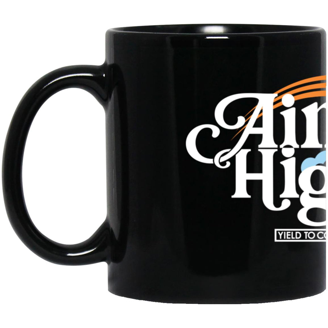 Aim High Black Mug